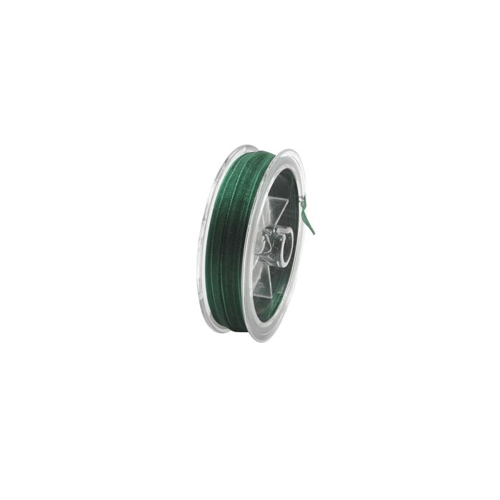 Organza Band dunkelgrün 3,2 mm 1 Spule = 10 m, Bild 1 von 2