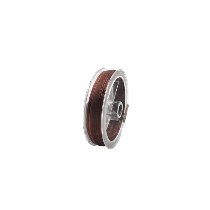 Organza Band braun 3,2 mm 1 Spule = 10 m, Bild 1 von 2
