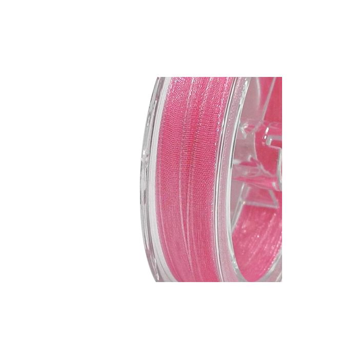 Organza Band dunkelrosa 3,2 mm 1 Spule = 10 m, Bild 2 von 2