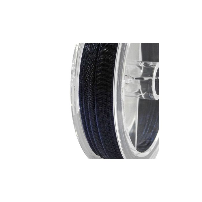 Organza Band marine 3,2 mm 1 Spule = 10 m, Bild 2 von 2