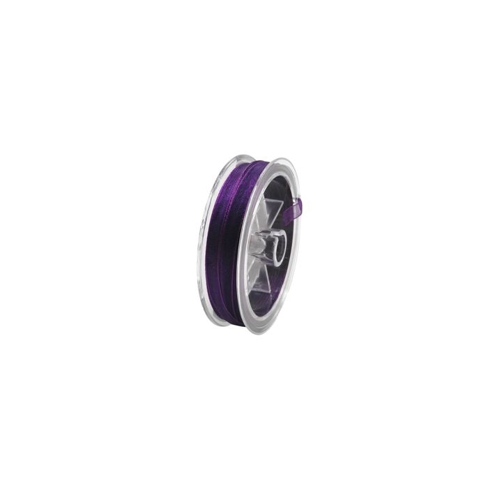 Organza Band lila 3,2 mm 1 Spule = 10 m, Bild 1 von 2