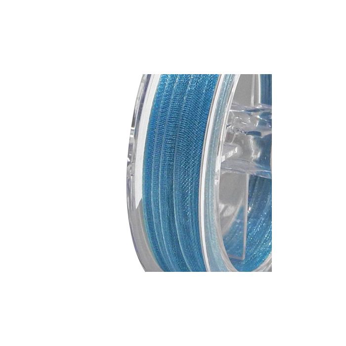 Organza Band hellblau 3,2 mm 1 Spule = 10 m, Bild 2 von 2