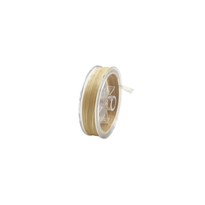 Organza Band creme 3,2 mm 1 Spule = 10 m, Bild 1 von 2