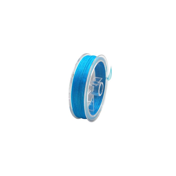 Organza Band türkis 3,2 mm 1 Spule = 10 m, Bild 1 von 2