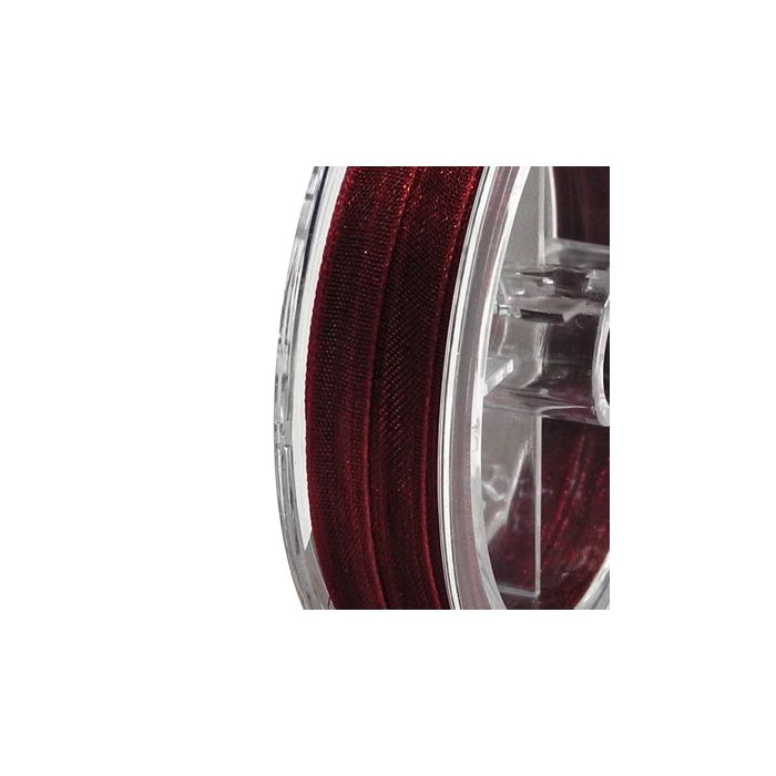 Organza Band weinrot 6,5 mm 1 Spule = 10 m, Bild 2 von 2