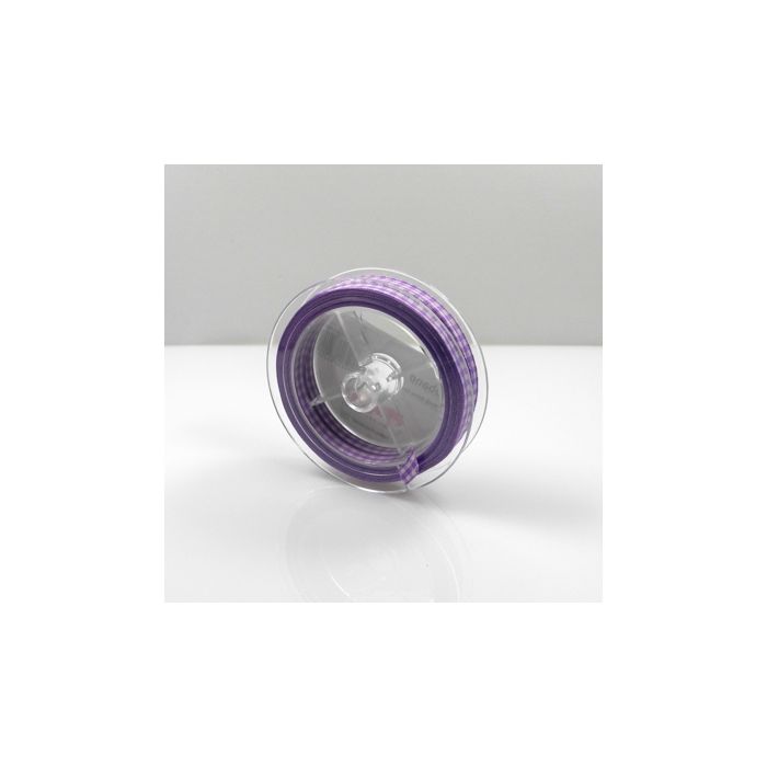 Karoband violet-weiß 6 mm 1 Sp = 10m, Bild 3 von 3