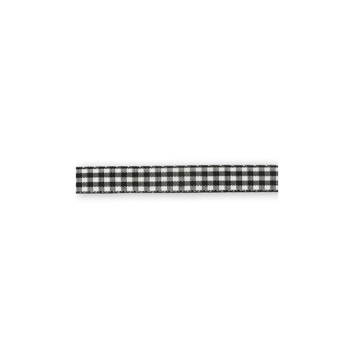 Karoband schwarz-weiß 9,5 mm 1 Sp = 10m