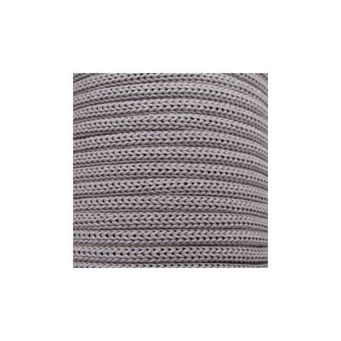 Makramee Garn Kordel aus Papier, recycelt, grau 4 mm