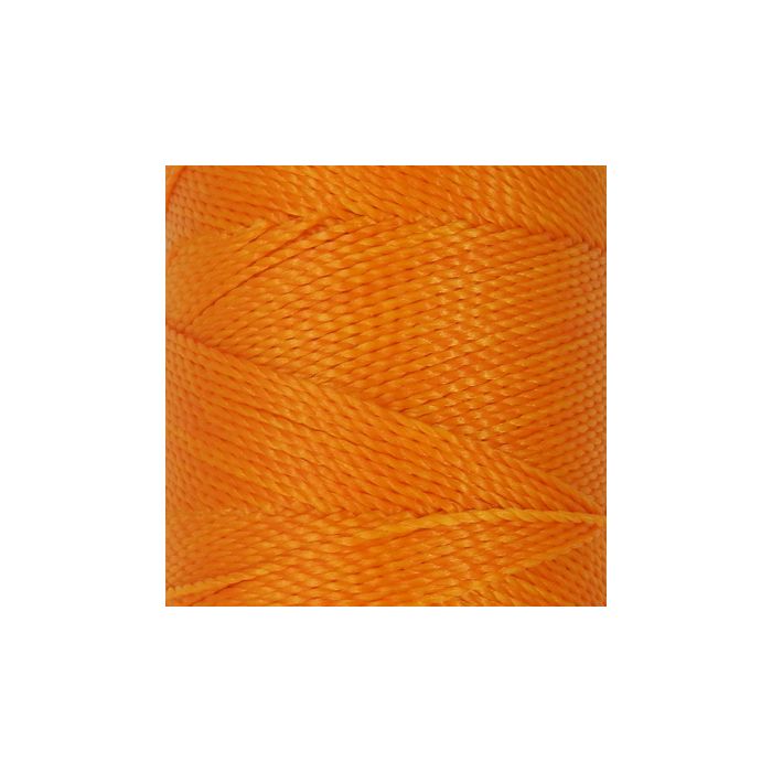 Mikro Makramee gewachstes Polyestergarn orange 1 mm Spule ca. = 180 m, Bild 1 von 2