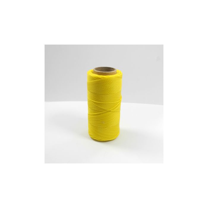 Mikro Makramee gewachstes Polyestergarn gelb 1 mm Spule ca. = 180 m 1Sp 1694-10091 4016490908098  