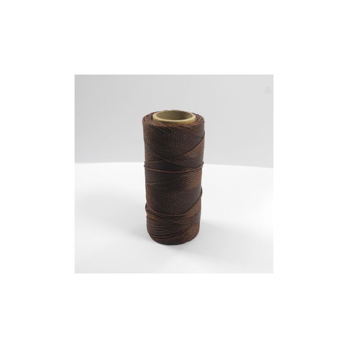 Mikro Makramee gewachstes Polyestergarn dunkelbraun 1 mm Spule ca. = 180 m 1Sp 1694-10201 4016490908159  
