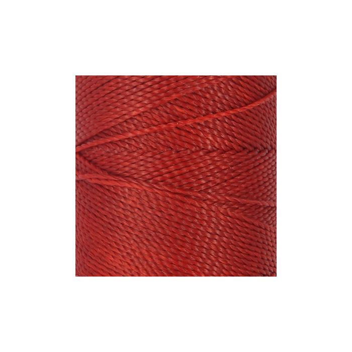 Mikro Makramee gewachstes Polyestergarn rot 1 mm Spule ca. = 180 m, Bild 1 von 2