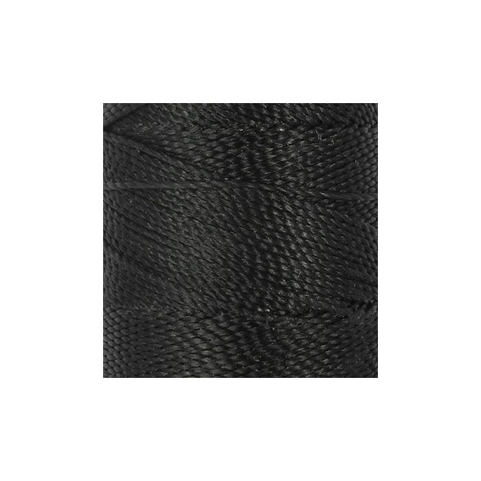 Mikro Makramee gewachstes Polyestergarn schwarz 1 mm Spule ca. = 180 m 1Sp 1694-10291 4016490908197  