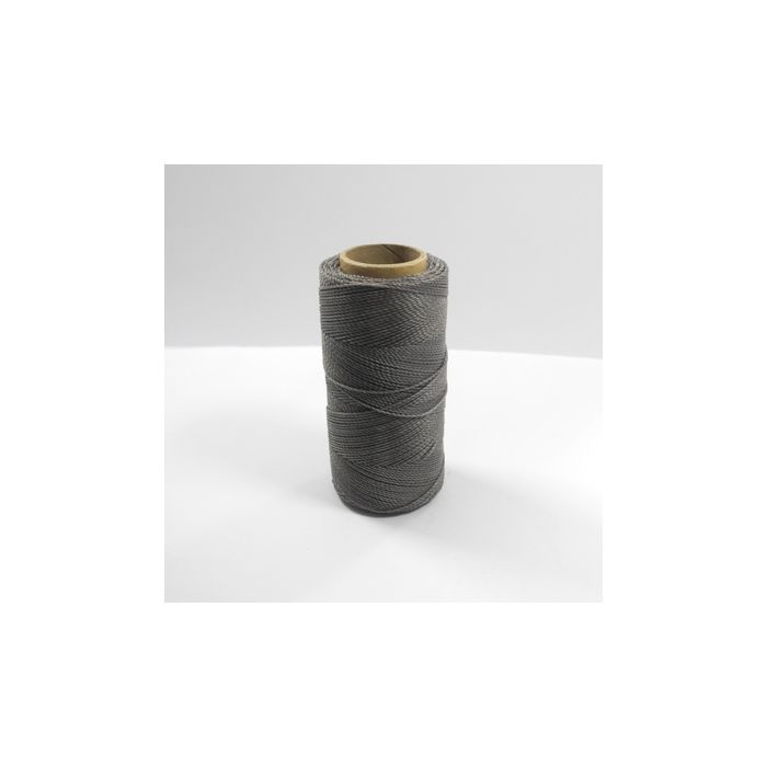 Mikro Makramee gewachstes Polyestergarn grau 1 mm Spule ca. = 180 m 1Sp 1694-10461 4016490908210  
