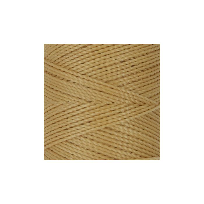 Mikro Makramee gewachstes Polyestergarn natur 1 mm Spule ca. = 180 m, Bild 1 von 2