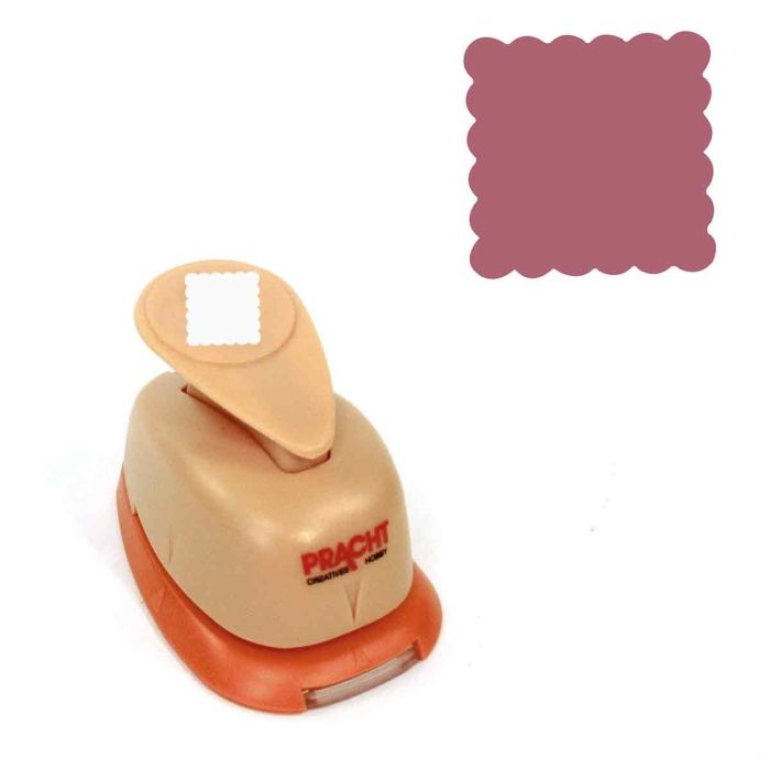 Motivstanzer klein gewelltes Quadrat 11 mm, Bild 1 von 4