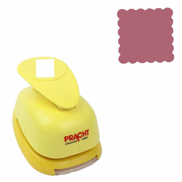Motivstanzer groß gewelltes Quadrat 38 mm Pracht Creatives Hobby Motivlocher, Papierstanzer