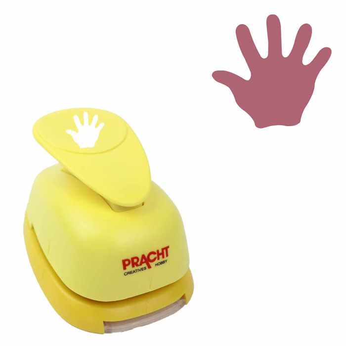 Motivstanzer groß Hand 38 mm Pracht Creatives Hobby Motivlocher, Papierstanzer