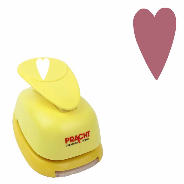 Motivstanzer groß Herz lang 38 mm Pracht Creatives Hobby Motivlocher, Papierstanzer
