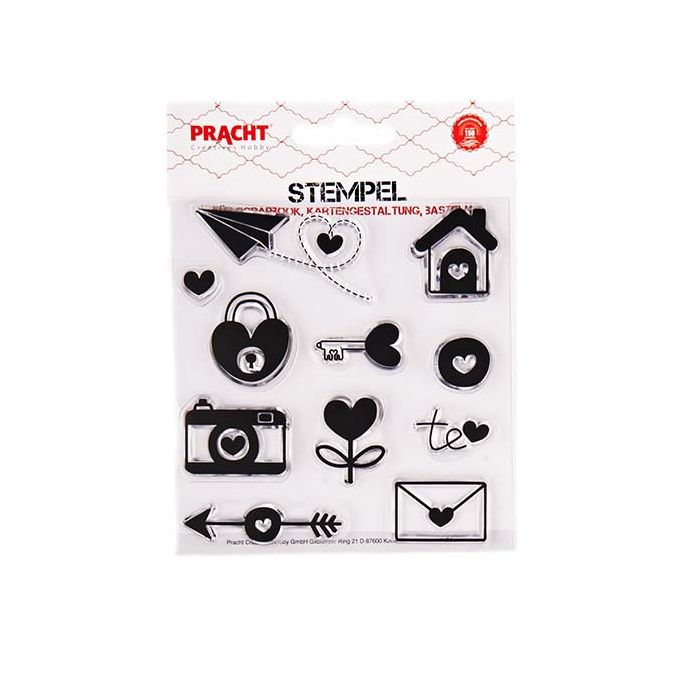Motivstempel Love Home transparent 100x105 mm 5SB 1850-02131 4016490825593  