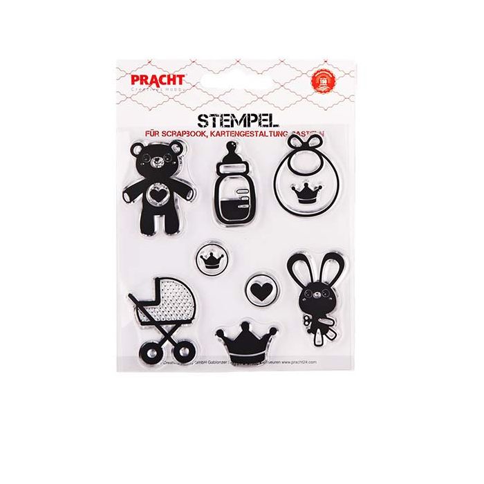 Motivstempel Baby klein transparent 100x105 mm