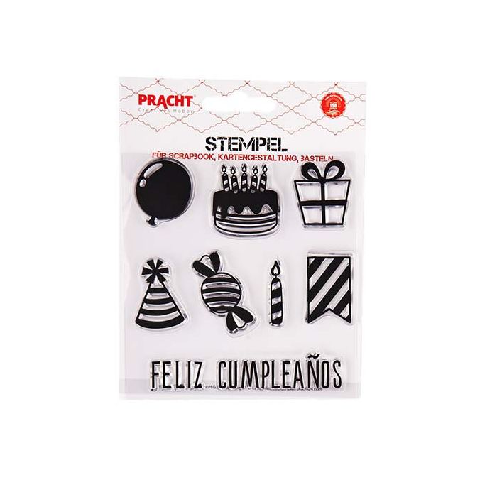 Motivstempel Party transparent 100x105 mm 5SB 1850-07131 4016490825647  