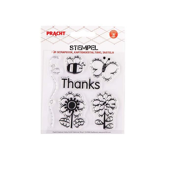 Motivstempel Thanks transparent 100x105 mm 5SB 1850-13131 4016490825708  