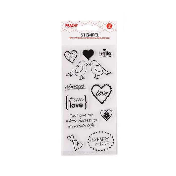 Motivstempel Love transparent 75x150 mm