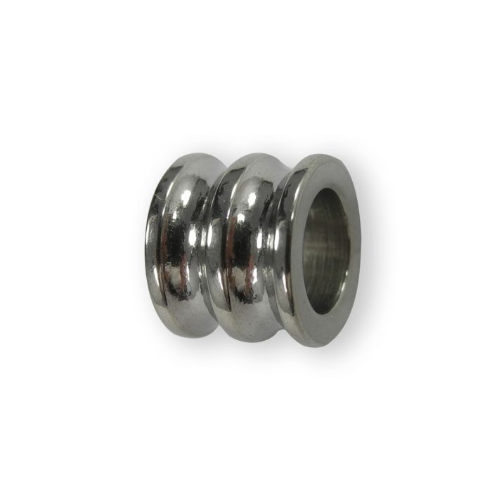 Edelstahl Perle 10x8 mm Lochgröße 6 mm