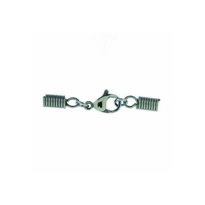 Edelstahl Karab. m. Endte Lochgröße 3 mm