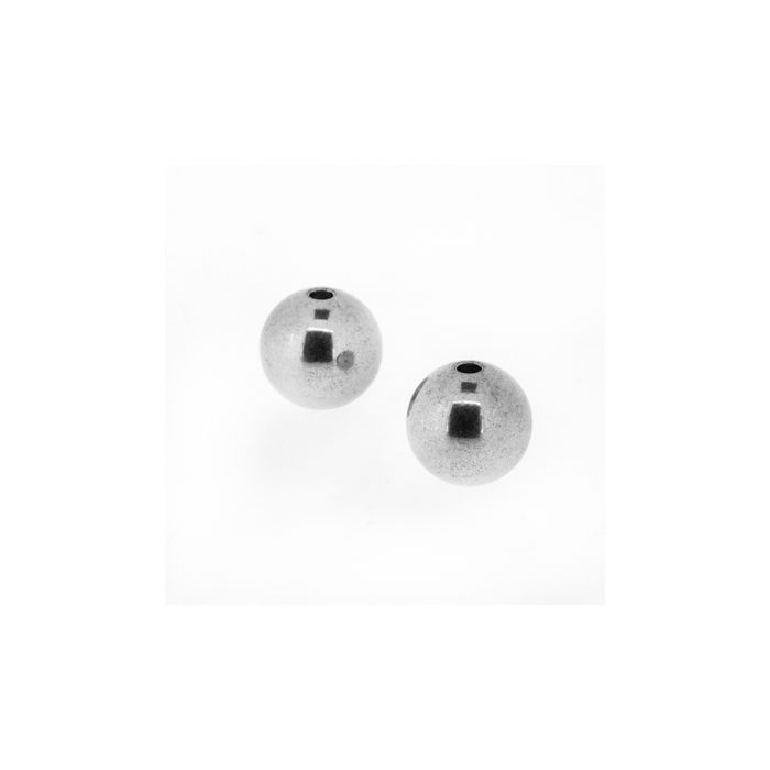 Edelstahl Perle rund 10 mm Lochgröße 1 mm, Bild 1 von 2