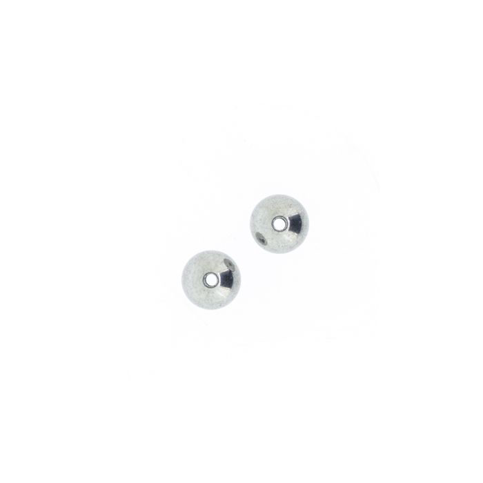 Edelstahl Perle rund 10 mm Lochgröße 1 mm, Bild 2 von 2