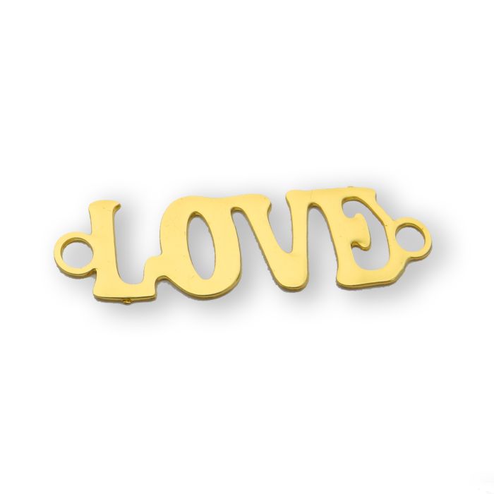 Metallzwischenteil Love goldfb. 7x24 mm 2 St 3424-24937 4016490695066  