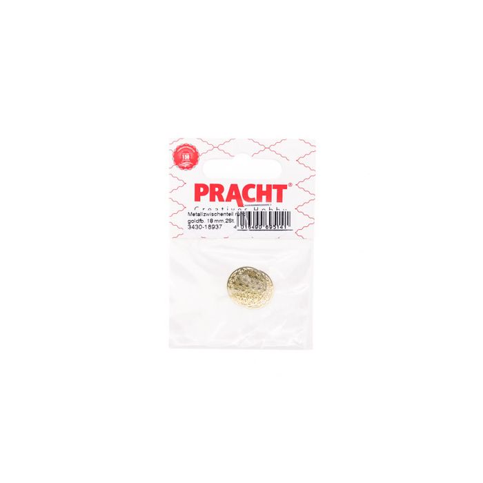 Metallzwischenteil rund goldfb. 18 mm, Bild 3 von 3
