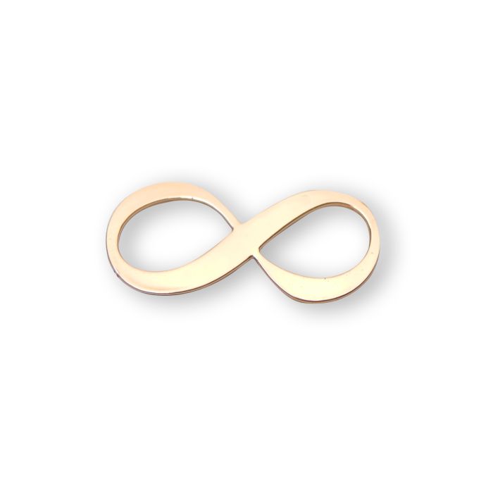 Metallzwischenteil Infinity rosegoldfb. 8x18 mm
