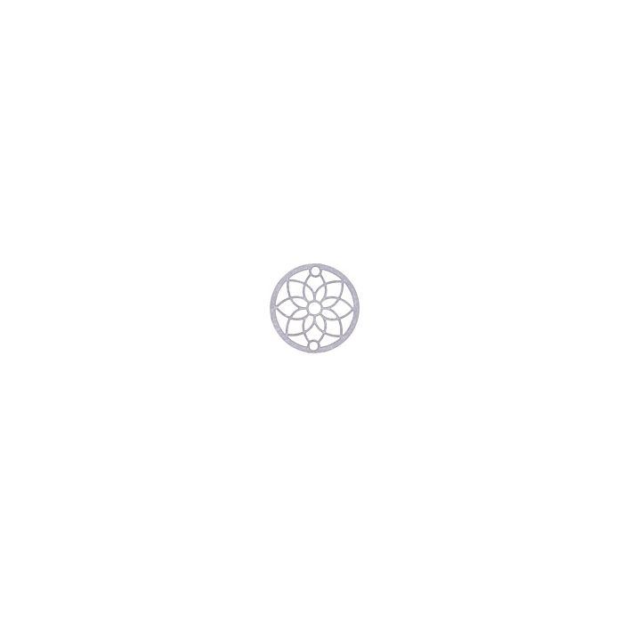 Metallzwischenteil Blume platinfb. 20 mm, Bild 1 von 3