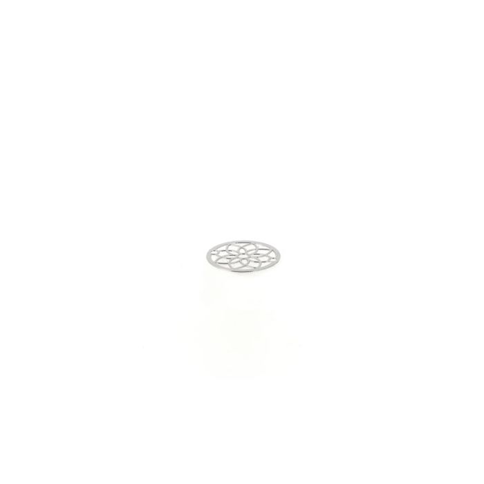 Metallzwischenteil Blume platinfb. 20 mm, Bild 2 von 3