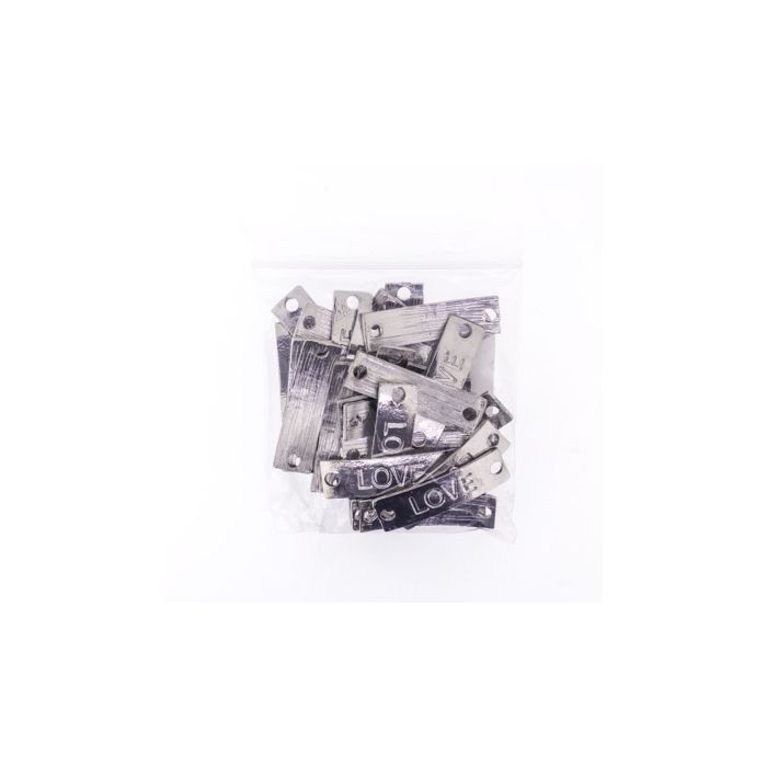Metallzwischenteil Love platinfb. 33x9 mm 30St 3456-33911 4016490890249  