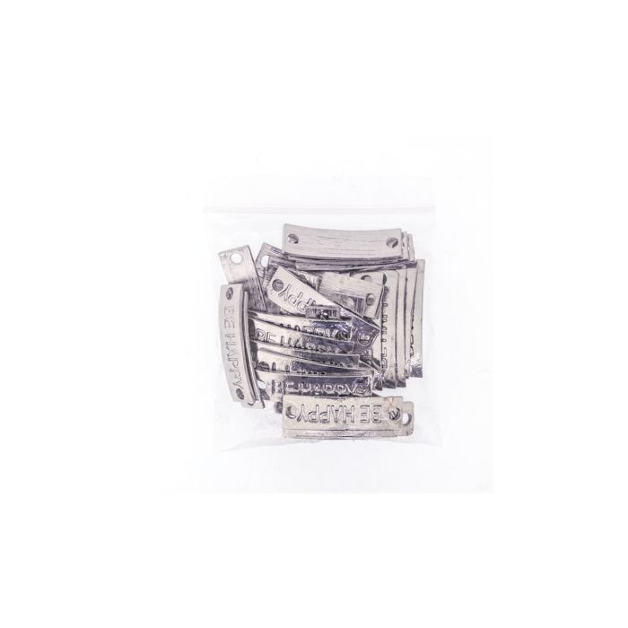 Metallzwischenteil Be Happy platinfb. 33x9 mm 30St 3457-33911 4016490890256  
