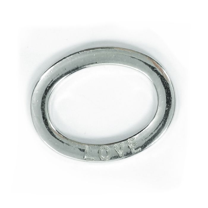 Metallzwischenteil Love platinfb. 23x18 mm 30St 3458-23911 4016490890263  