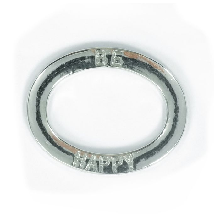 Metallzwischenteil Be Happy platinfb. 23x18 mm 30St 3459-23911 4016490890270  