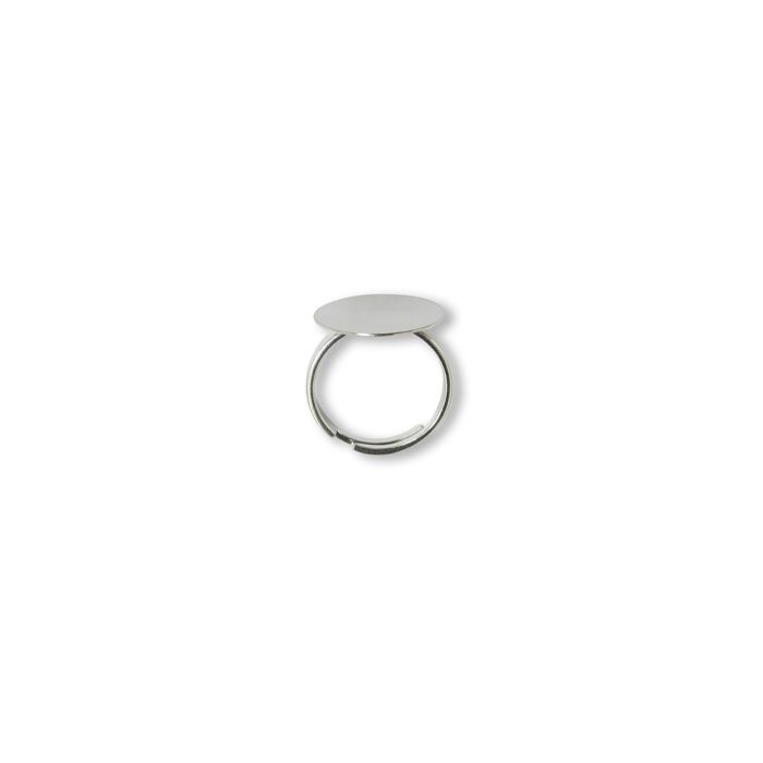 Verstellbare Ringe mit Platte platinfb. 17 mm 1 St 3671-1791 4016490202400  