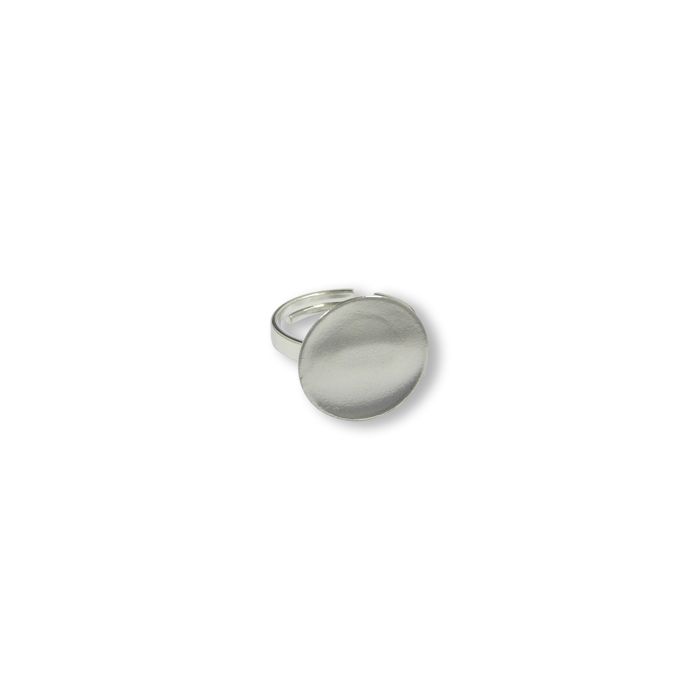 Verstellbare Ringe mit Platte platinfb. 17 mm 1 St 3671-1791 4016490202400  