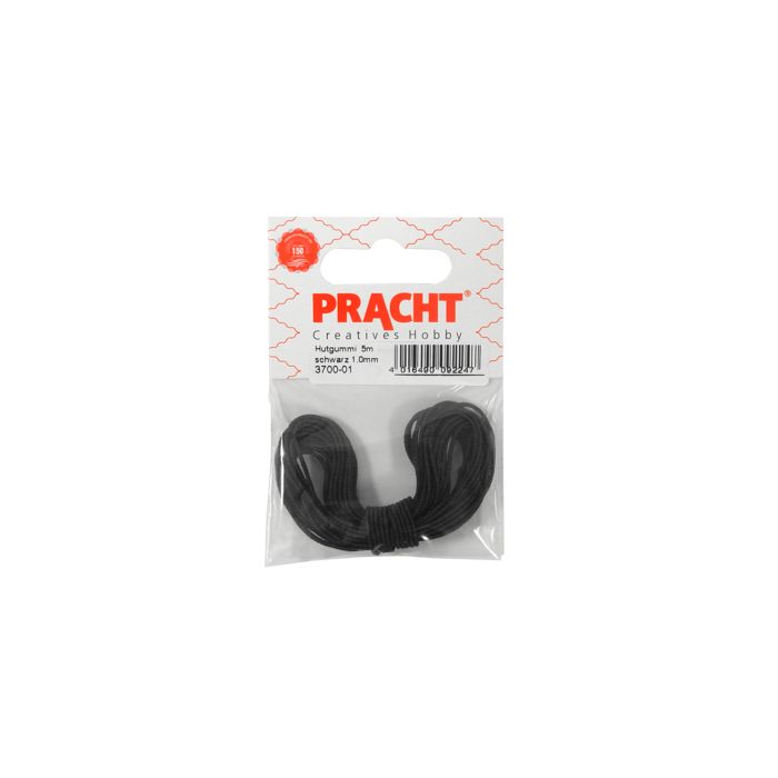 Hutgummi schwarz 1 mm 5 m 3700-01 4016490092247  