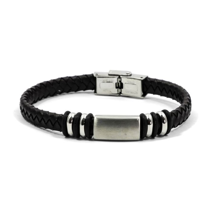 Armband echt Leder d'braun 21x0,8 cm