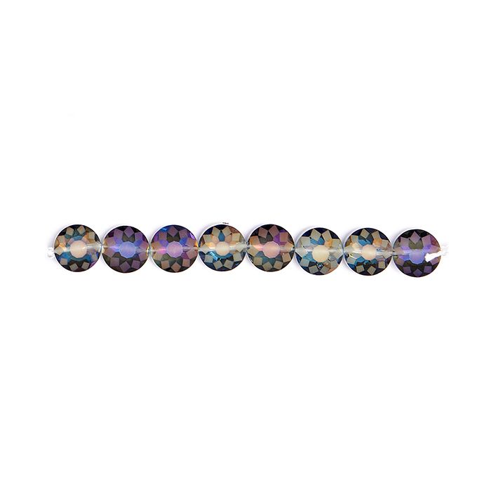 Glasschliffperle amethyst AB 8x12 mm Lochgröße 1,2 mm 6 St 4435-12164 4016490743934  