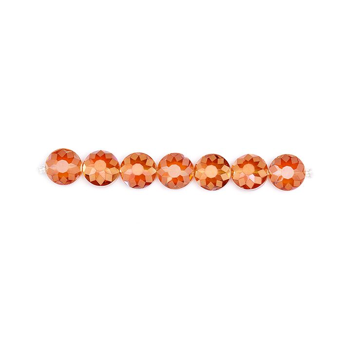 Glasschliffperle hyazinth AB 9x14 mm Lochgröße 1,2 mm