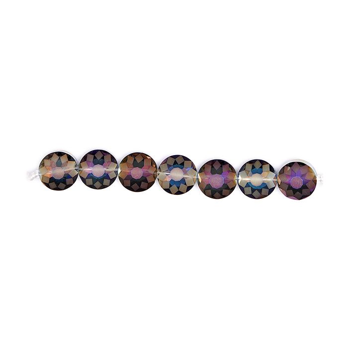 Glasschliffperle amethyst AB 9x14 mm Lochgröße 1,2 mm 5 St 4435-14164 4016490744078  