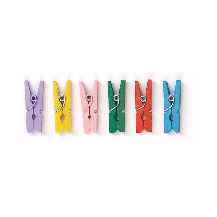 Wäscheklammern bunt 25x3 mm