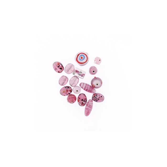 Glasperle Handmade rosa 4488-152 4016490304692  